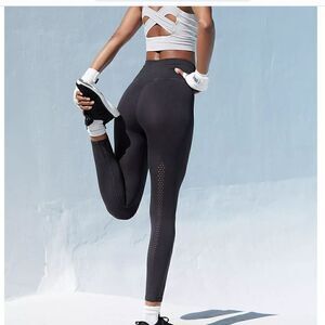 Free People Good Karma Leggings Washed Black XS/S